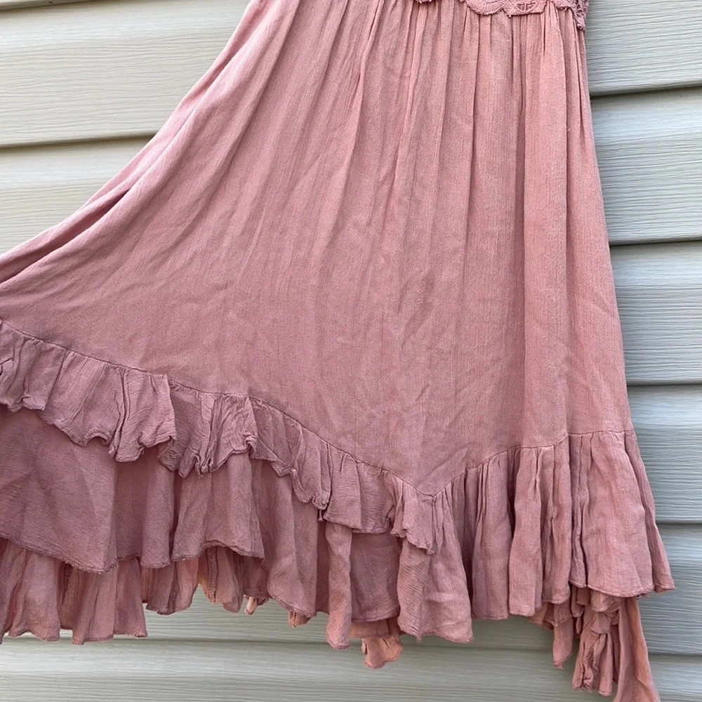 Free People Mauve One Adella Slip Dress